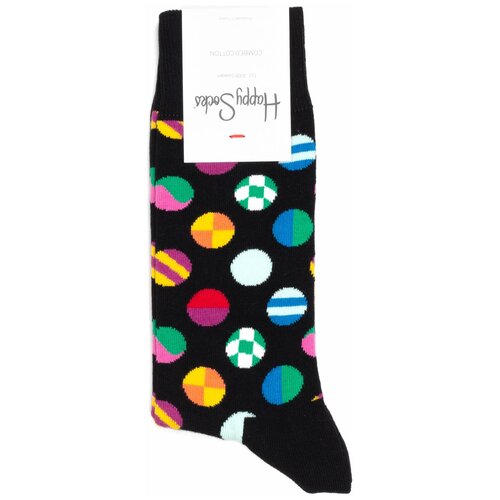 Носки Happy Socks, серый, мультиколор, черный (серый/черный/мультицвет)