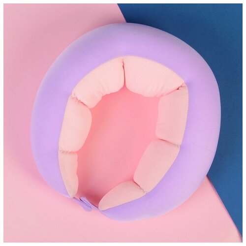 Подушка для шеи , розовый, фиолетовый (розовый/фиолетовый/розовый-фиолетовый) - изображение №1