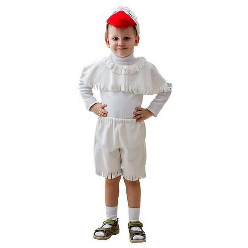 Карнавальный костюм "Гусь", 3-5 лет, Бока (красный/белый) - изображение №1