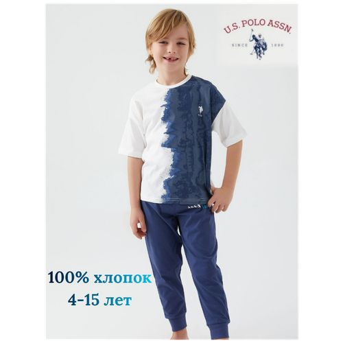 Комплект одежды U.S. POLO ASSN, синий, белый (синий/красный/белый)