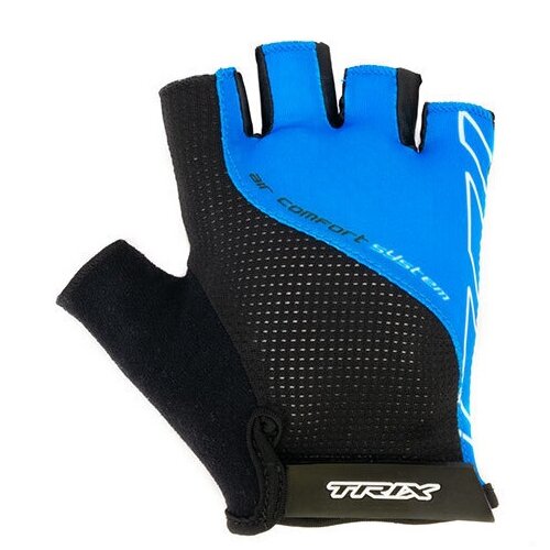 Перчатки TRIX, черный, синий (черный/синий) - изображение №1