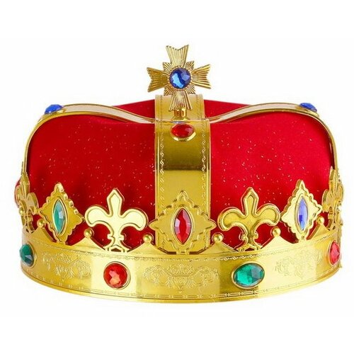 Корона "Король", цвет красный