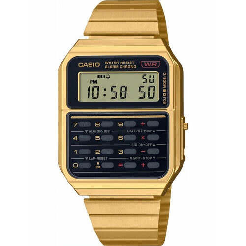 Наручные часы CASIO Vintage Наручные часы Casio CA-500WEG-1AEF, золотой (золотой/золотистый) - изображение №1