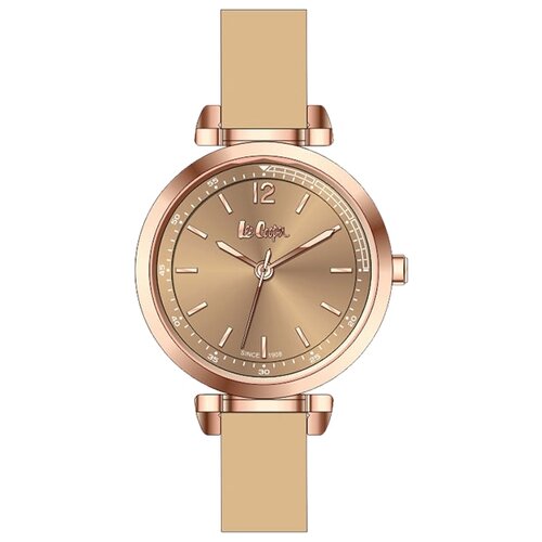 Наручные часы Lee Cooper Fashion LC06678.477, бежевый (бежевый/розовое золото)