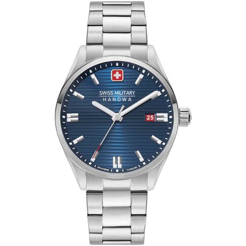 Наручные часы Swiss Military Hanowa Land Наручные часы Swiss Military Hanowa Land Roadrunner, черный, серебряный (черный/синий/серебристый/синий-серебристый) - изображение №1