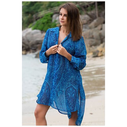 Пляжная рубашка MIA-AMORE, синий - изображение №1