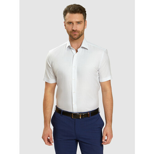 Рубашка KANZLER, белый (фиолетовый/белый/сиреневый) - изображение №1