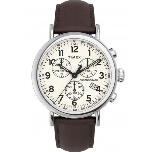 Наручные часы TIMEX Наручные часы Timex TW2V27600, белый, серебряный (серебристый/белый/коричневый)