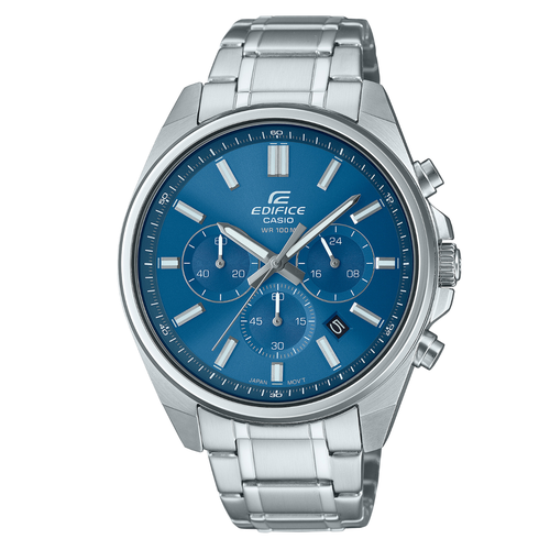 Наручные часы CASIO Edifice Наручные часы CASIO EFV-650D-2A, серебряный, серый (серый/синий/голубой/серебристый)