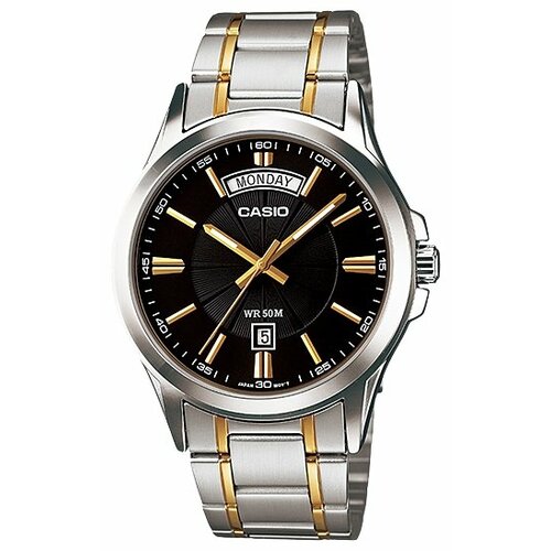 Наручные часы CASIO MTP-1381G-1A, серебряный, серый (серый/черный/серебристый/золотистый)