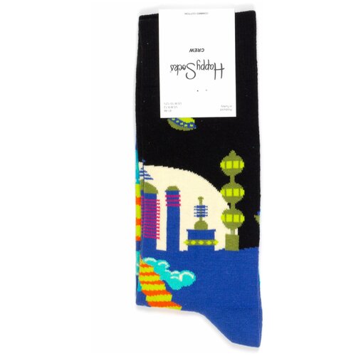 Носки Happy Socks, синий, черный (черный/синий)