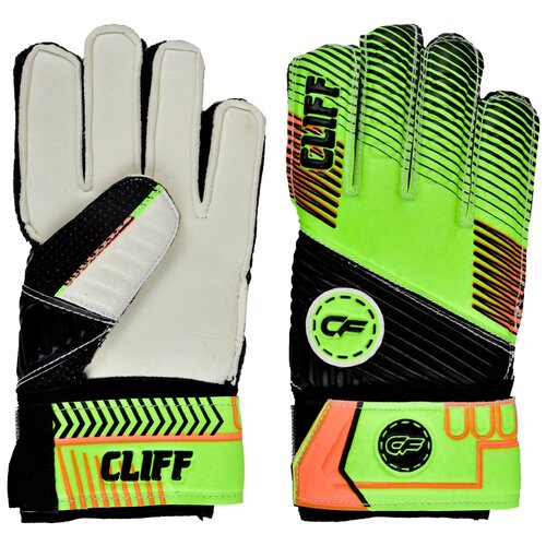 Вратарские перчатки Cliff, регулируемые манжеты, зеленый