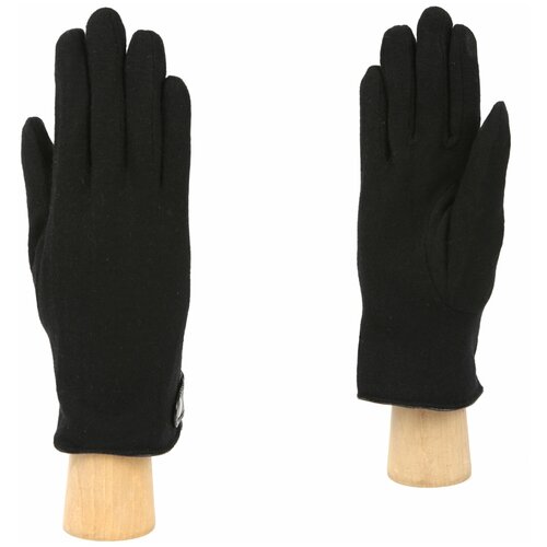 Мужские трикотажные осенние перчатки Fabretti (черный)