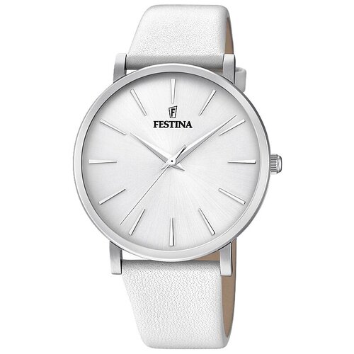 Наручные часы FESTINA Boyfriend F20371/1, белый, серебряный (серебристый/белый/стальной)