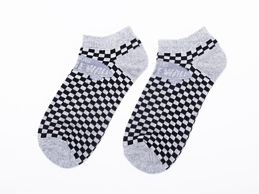 Носки короткие Vans (серый/черный) - изображение №1