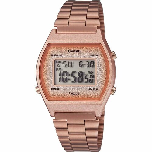Наручные часы CASIO Vintage Часы наручные CASIO B640WCG-5E Гарантия 2 года, золотой (золотистый)