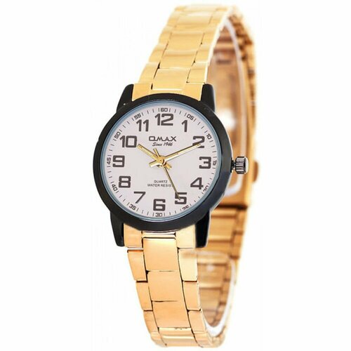 Наручные часы OMAX ASL002BG12, белый, золотой (черный/желтый/белый/золотистый)