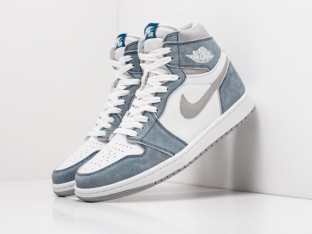Кроссовки Nike Air Jordan 1 (голубой) - изображение №1