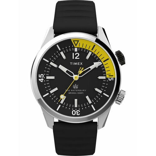 Наручные часы TIMEX Waterbury Наручные часы Timex TW2V73400, черный, серебряный (черный/серебристый)