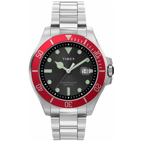 Наручные часы TIMEX Timex TW2U41700, черный, красный (черный/красный/серебристый)