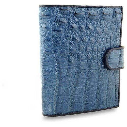 Портмоне Exotic Leather, фактура под рептилию, голубой