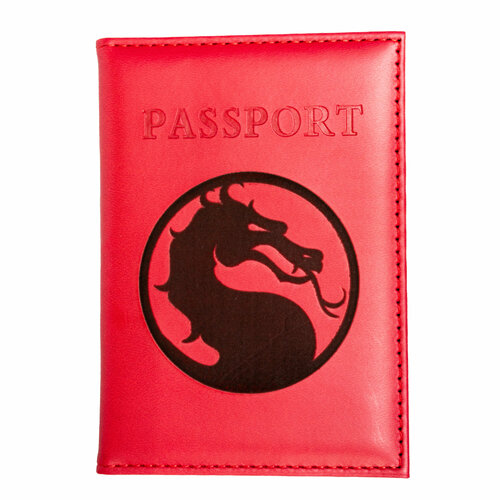 Обложка для паспорта  412080, красный - изображение №1
