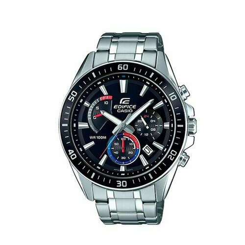 Наручные часы CASIO Edifice Часы наручные Casio EFR-552D-1A3 Гарантия 2 года, красный, черный (черный/синий/красный/серебристый)