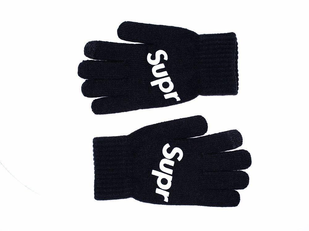 Перчатки Supreme (черный) - изображение №1