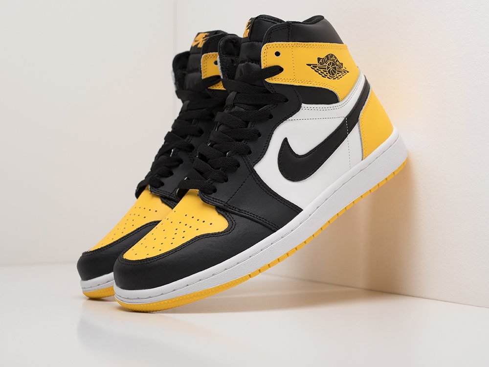 Кроссовки Nike Air Jordan 1 (желтый) - изображение №1