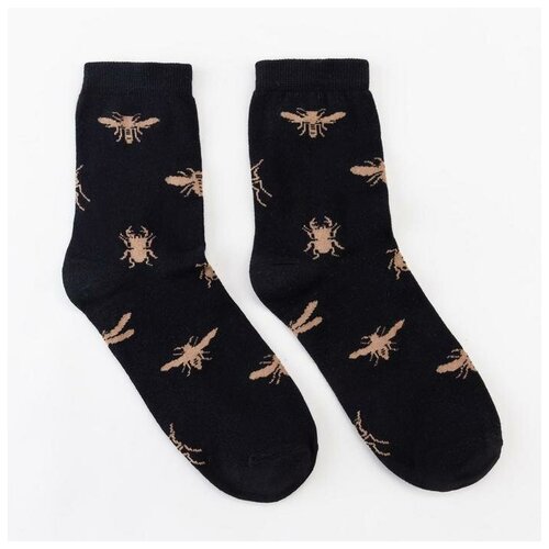 Мужские носки Minaku, классические, черный - изображение №1