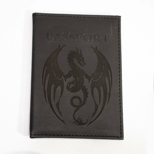 Обложка для паспорта  обложка Dragon 412077, черный