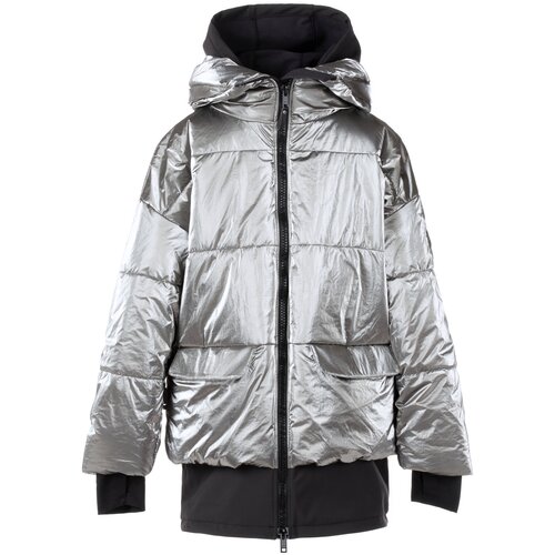 Куртка KERRY, демисезон/зима, удлиненная, серебряный (серебристый) - изображение №1