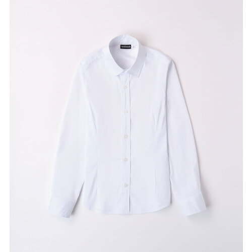 Школьная рубашка Sarabanda, белый (голубой/белый) - изображение №1