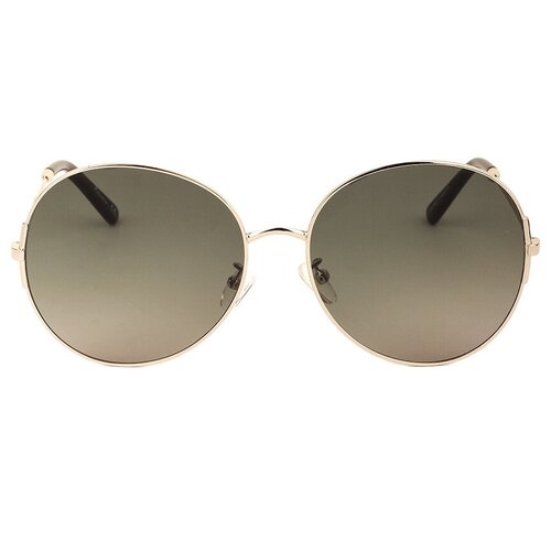 Солнцезащитные очки Keluona, круглые, оправа: металл, градиентные, для женщин, серебряный (серебристый)