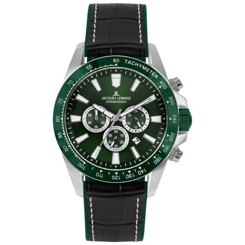 Наручные часы JACQUES LEMANS Sport Наручные часы Jacques Lemans 1-2140C с хронографом, зеленый