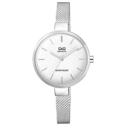 Наручные часы Q&Q QA15 J201, серебряный, белый (серебристый/белый)