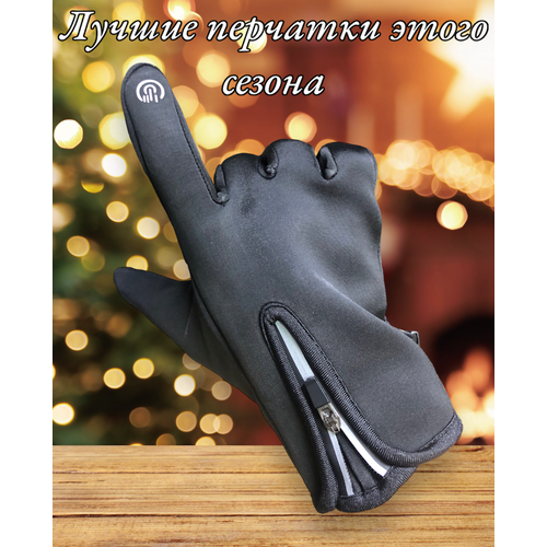 Перчатки мужские, перчатки тактические, тактические. перчатки мужские зимние на молнии (черный)