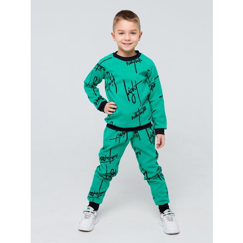 Комплект одежды Дети в цвете, черный, зеленый (черный/зеленый) - изображение №1