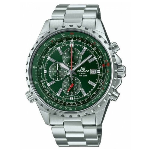 Наручные часы CASIO Edifice Японские наручные часы CASIO Edifice EF-527D-3A, зеленый, серебряный (зеленый/серебристый)
