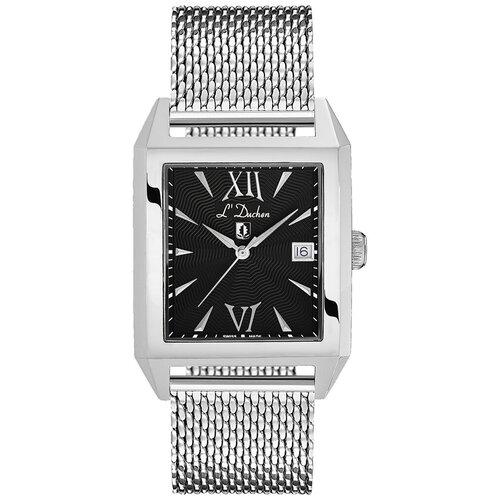 Наручные часы L'Duchen Наручные Часы L'Duchen D 431.11.11 M, серебряный, черный (черный/серебристый)