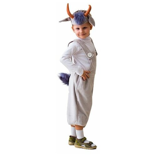 Карнавальный костюм "Козленок", 5-7 лет, Бока (серый/коричневый/серо-коричневый) - изображение №1