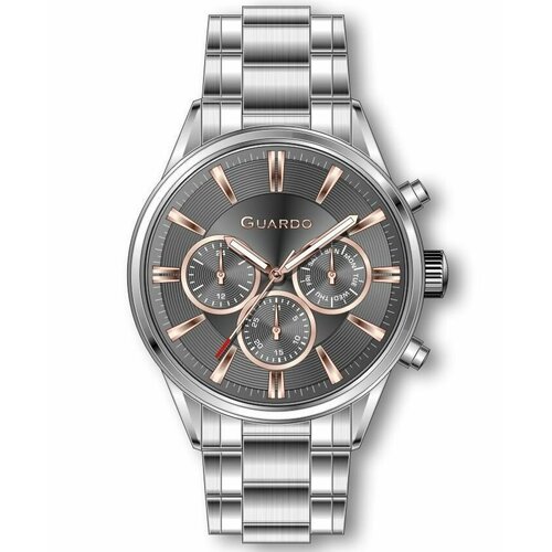 Наручные часы Guardo Наручные часы Guardo Premium 12707-2, серебряный, серый (серый/серебристый)