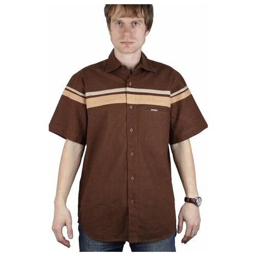 Рубашка Maestro, коричневый (коричневый/бежевый)