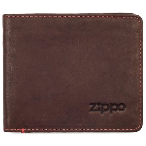 Портмоне Zippo, фактура гладкая, коричневый - изображение №1