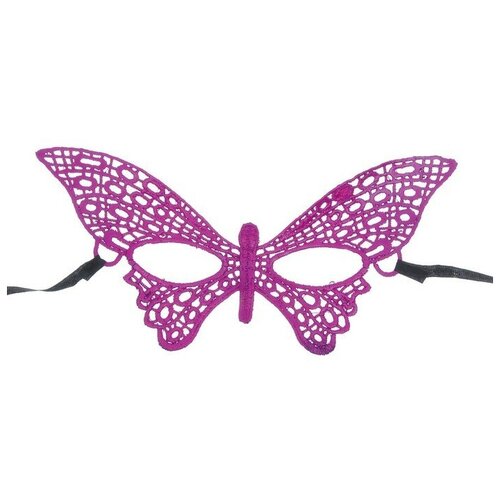 Карнавальная маска «Бабочка», ажур, цвета микс (синий/фиолетовый)