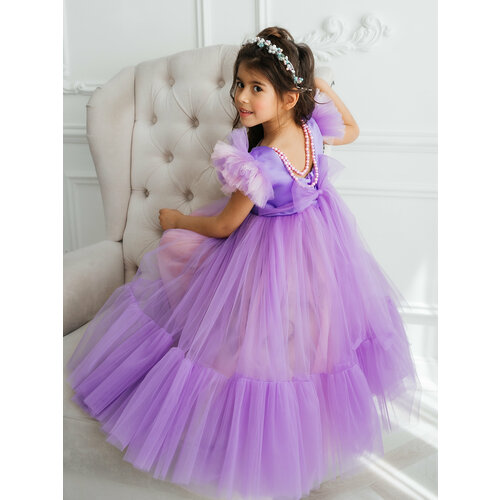 Платье, фиолетовый - изображение №1