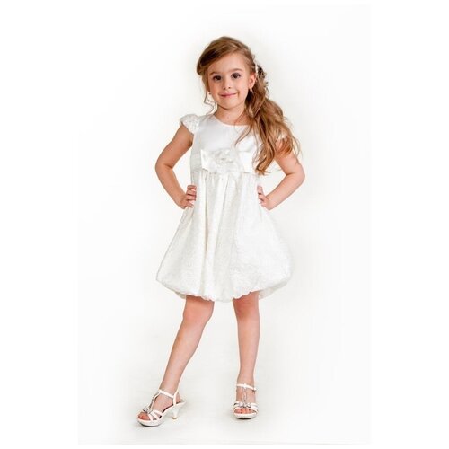 Платье Cascatto, нарядное, флористический принт, белый