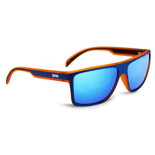 Солнцезащитные очки Rapala, квадратные, оправа: пластик, спортивные, поляризационные, оранжевый - изображение №1