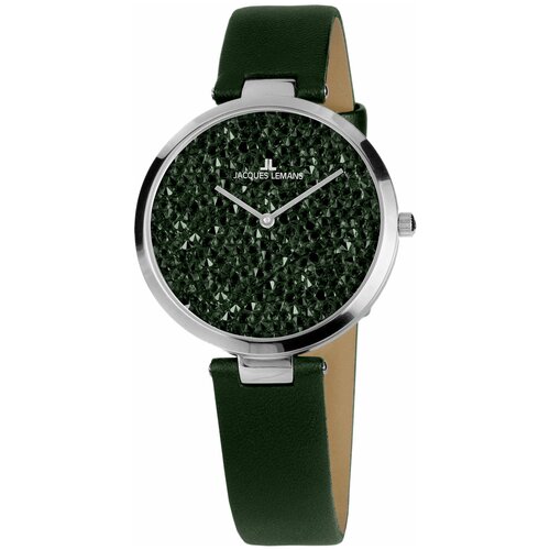 Наручные часы JACQUES LEMANS La Passion Часы наручные Jacques Lemans 1-2035D, серебряный (зеленый/серебристый)