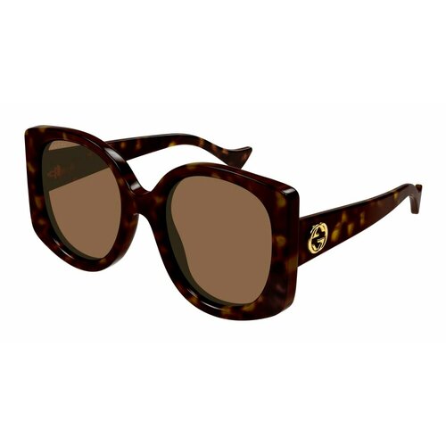Солнцезащитные очки GUCCI GG1257S 002, коричневый (черный/коричневый)